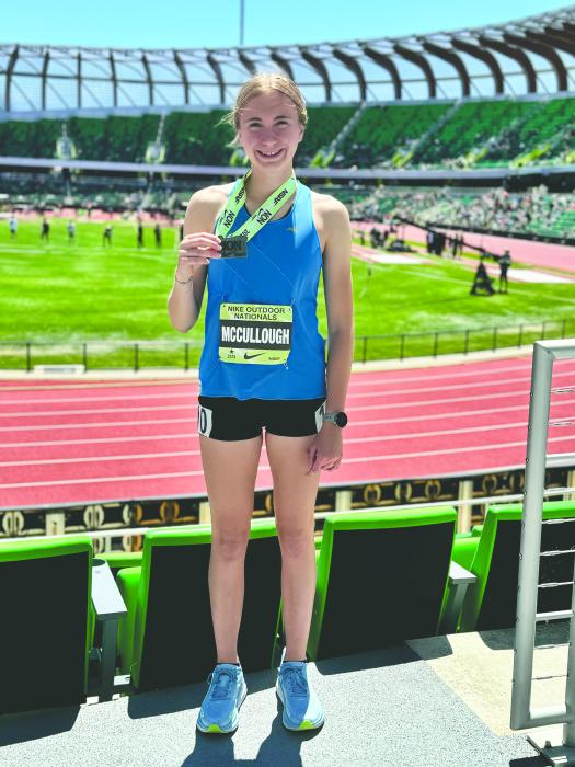 Alex McCullough, of Wynstone, recently placed at the Nike Outdoor Nationals on June 12-13 in Eugene, OR. Submitted photo